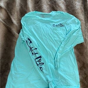 Salt Life Turquoise Cotton Tee